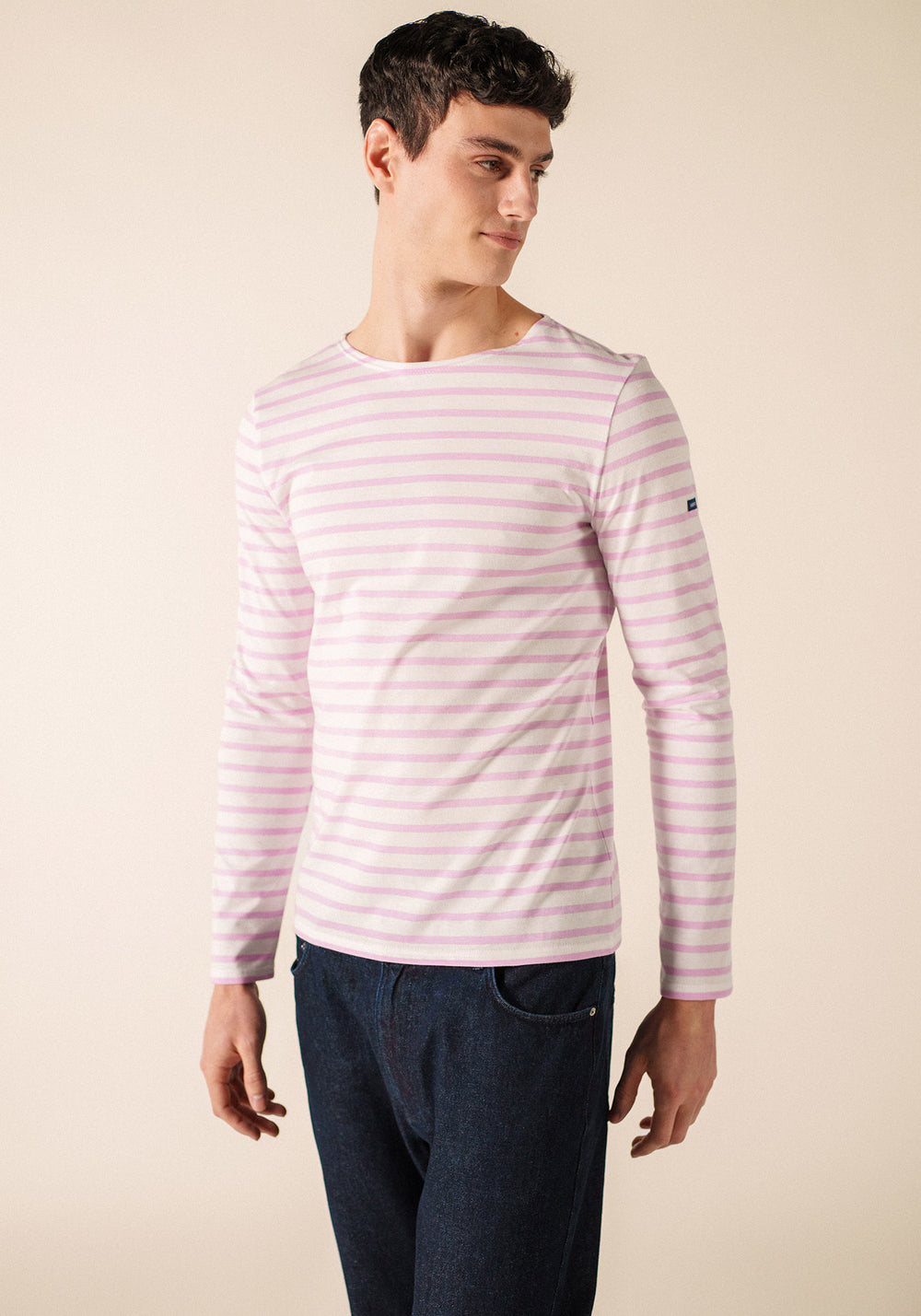 Minquiers Breton shirt (NEIGE/NACRE)