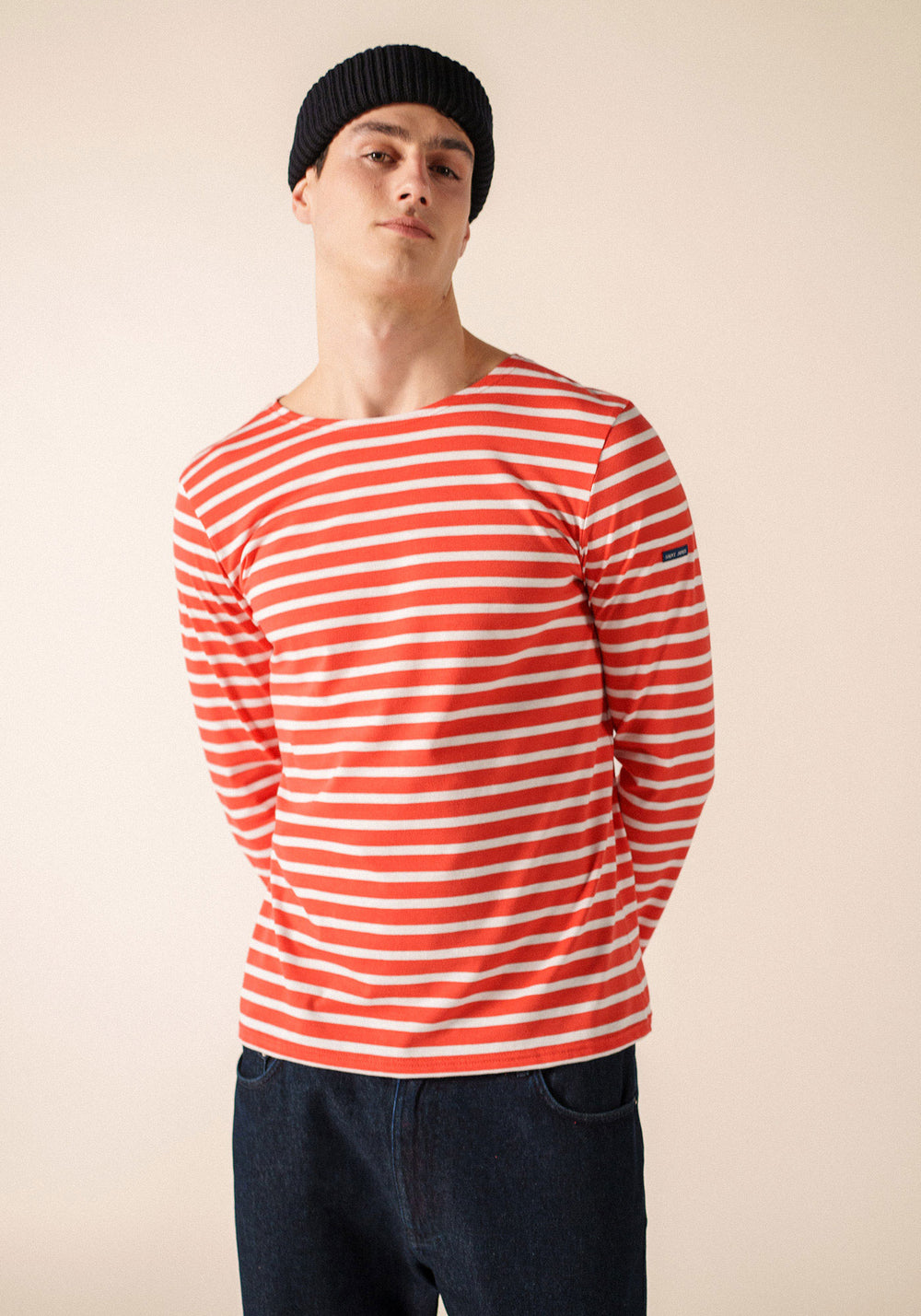 Minquiers Breton shirt (PIGMENT/NEIGE)