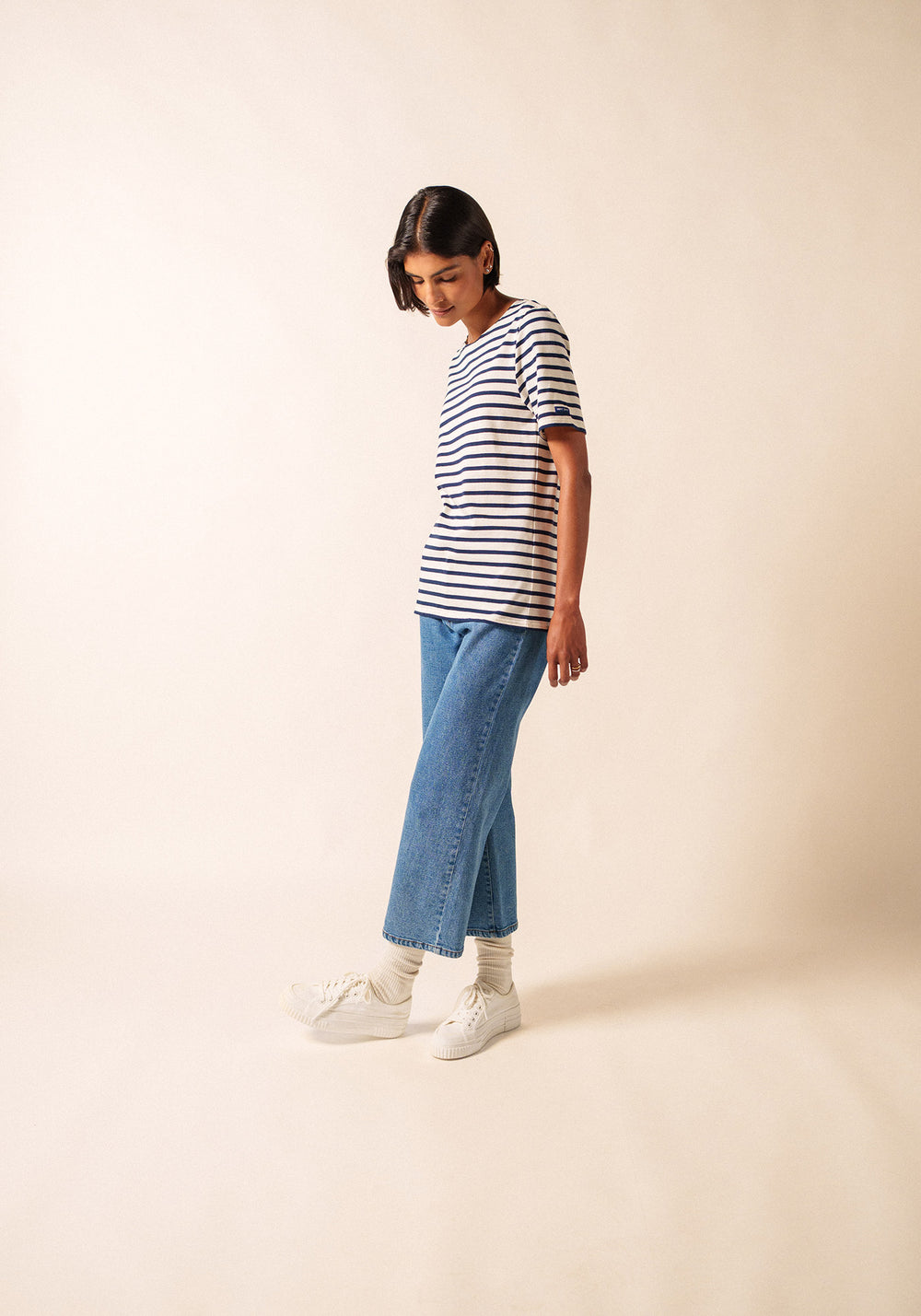 Levant Breton shirt (ECRU/MARINE)