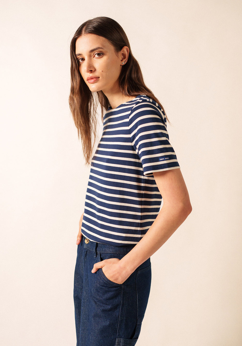 Levant Breton shirt (MARINE/ECRU)