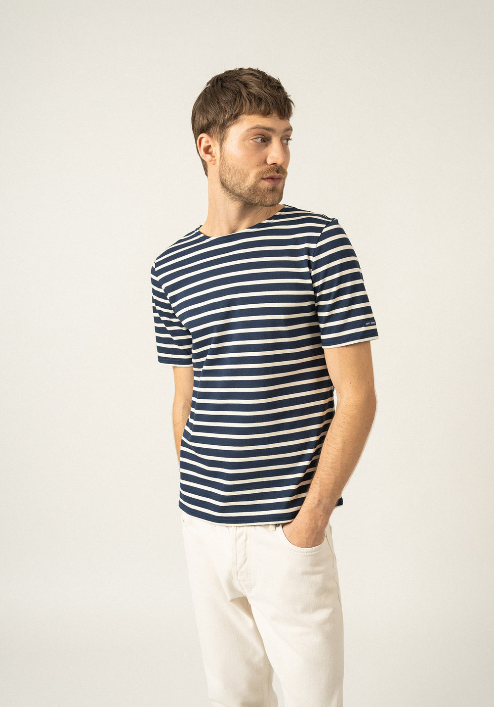Levant Breton shirt (MARINE/ECRU)