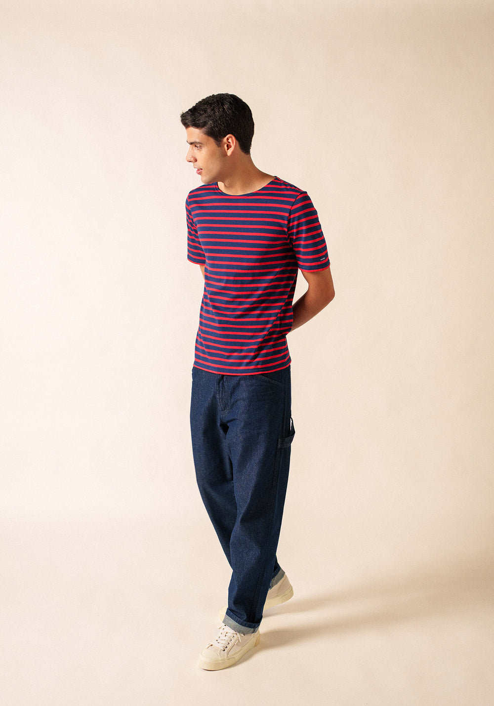 Levant Breton shirt (MARINE/TULIPE)