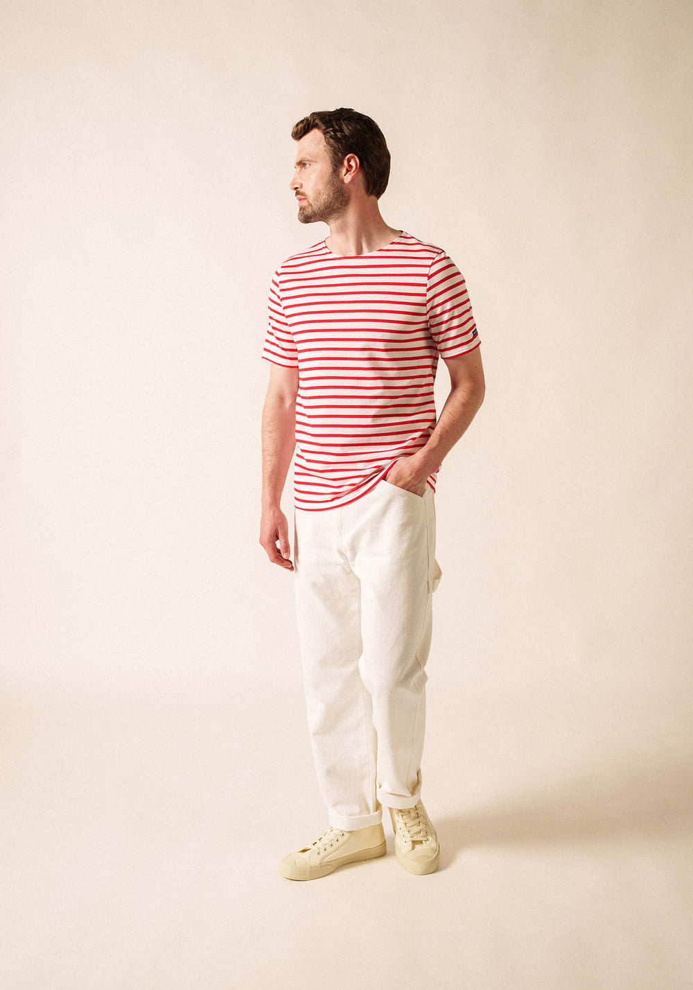 Levant Breton shirt (NEIGE/TULIPE)