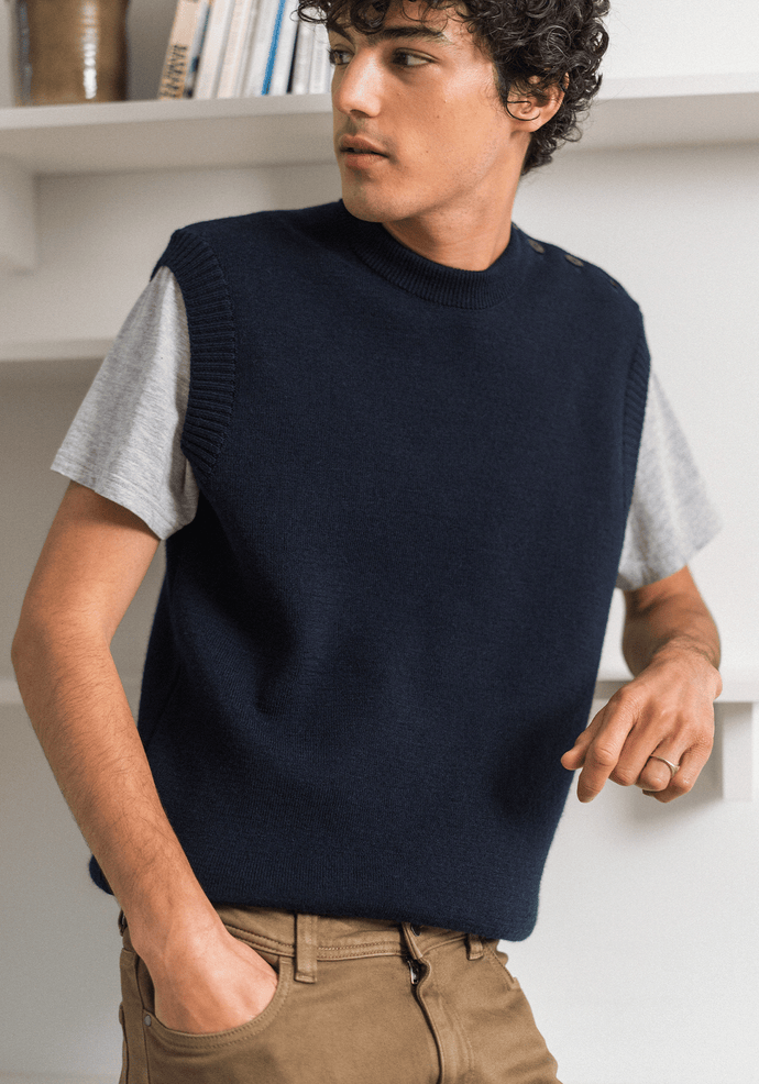 Sleeveless Cancale jumper
