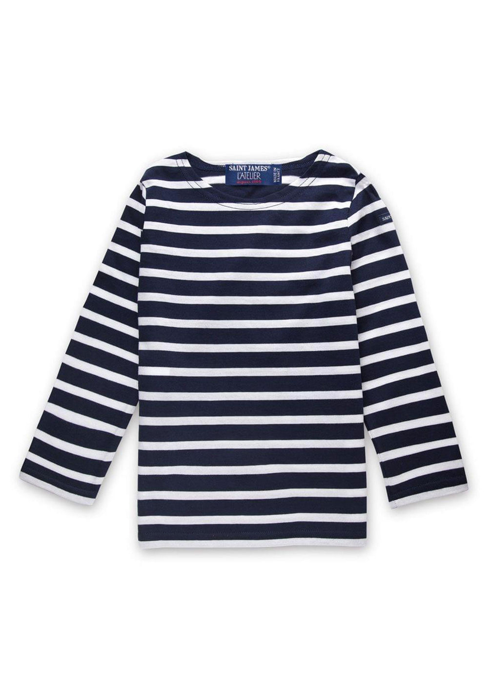 Miniquiers kids Breton shirt (MARINE/NEIGE)