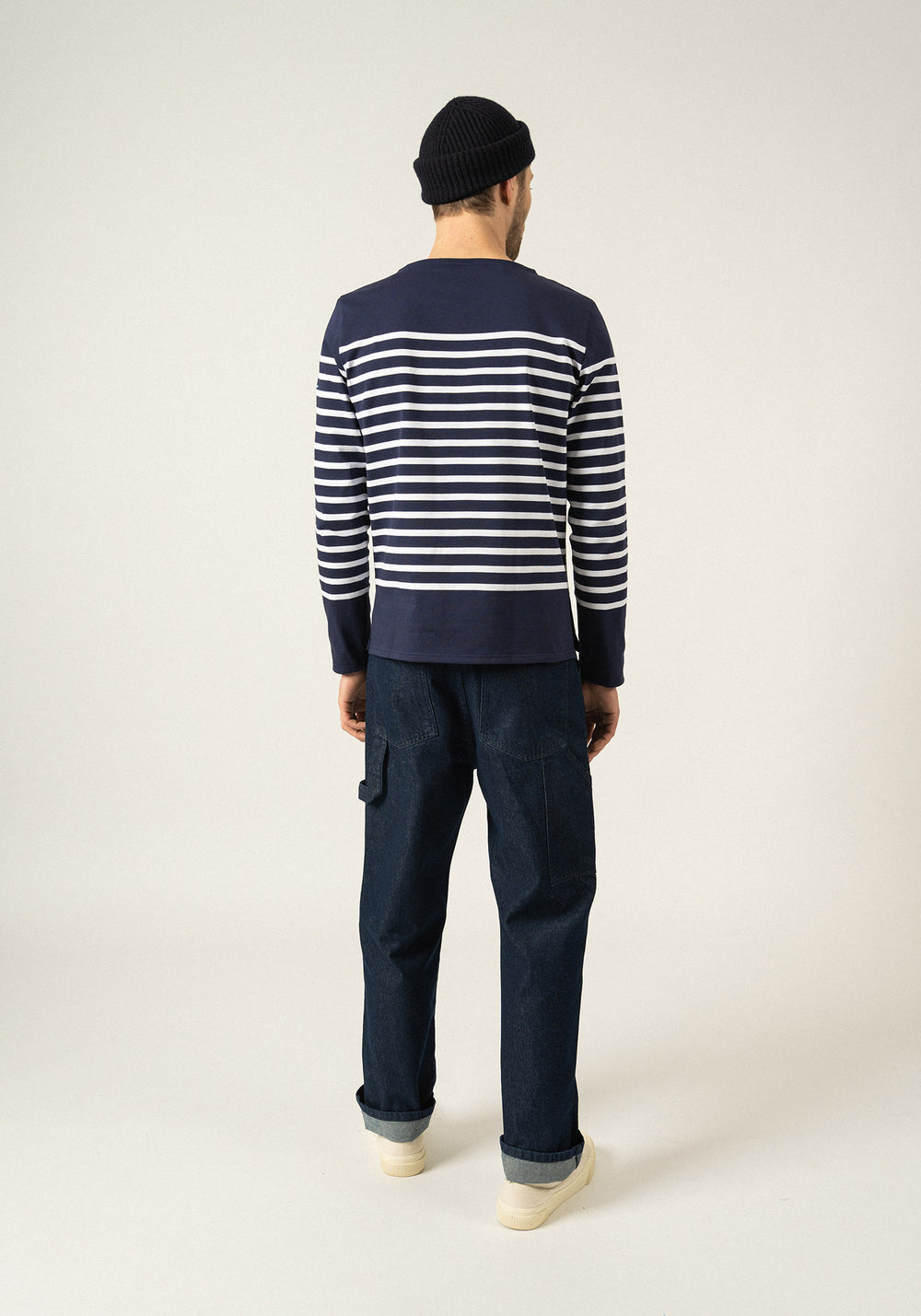 Naval sailor shirt (MARINE/NEIGE)