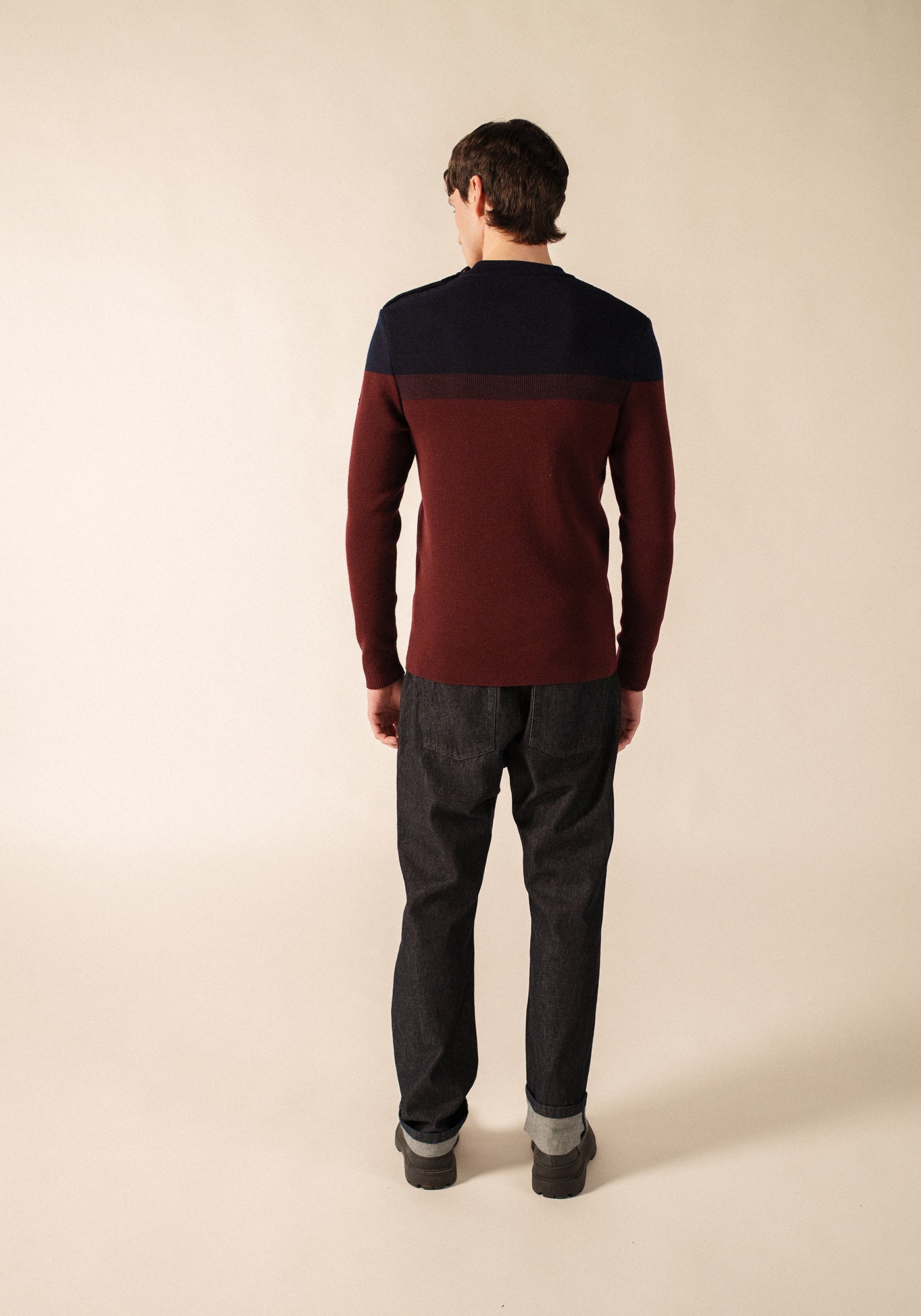 Bretagne sailor jumper (TWEED/MARINE)