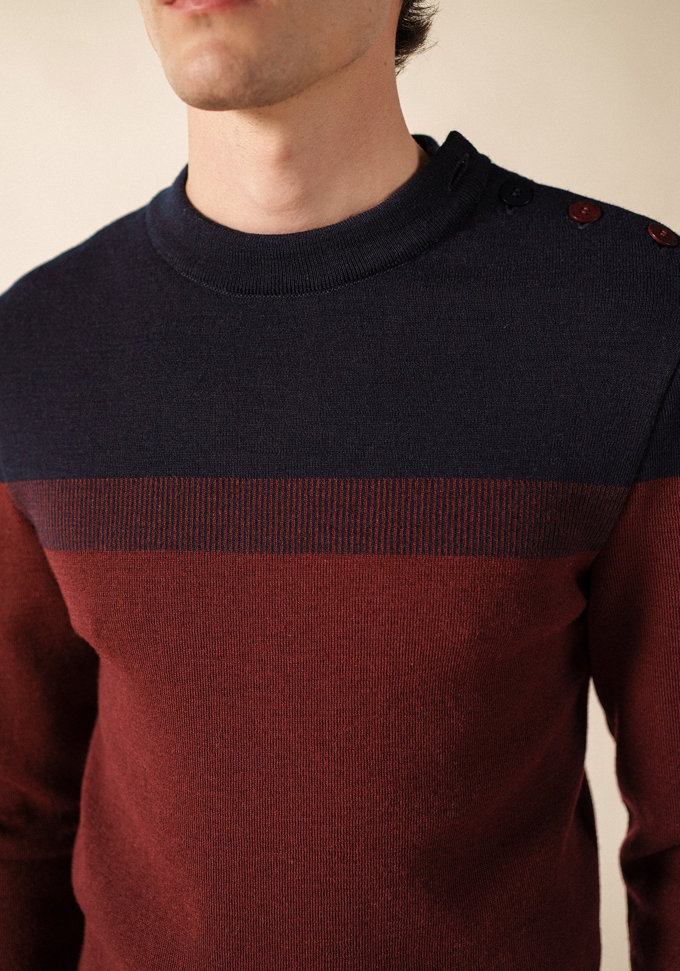 Bretagne sailor jumper (TWEED/MARINE)