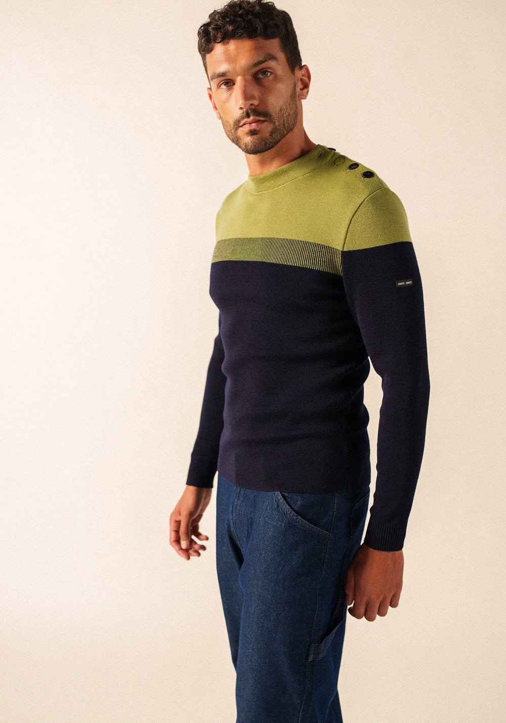 Bretagne sailor jumper (MARINE/OIL)