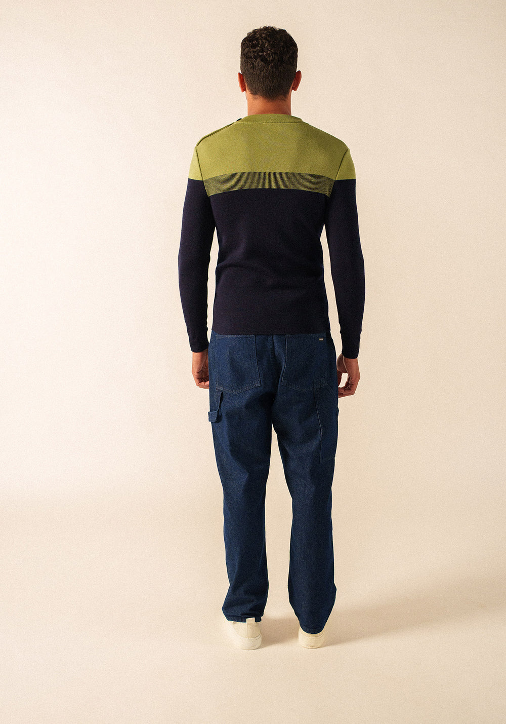 Bretagne sailor jumper (MARINE/OIL)