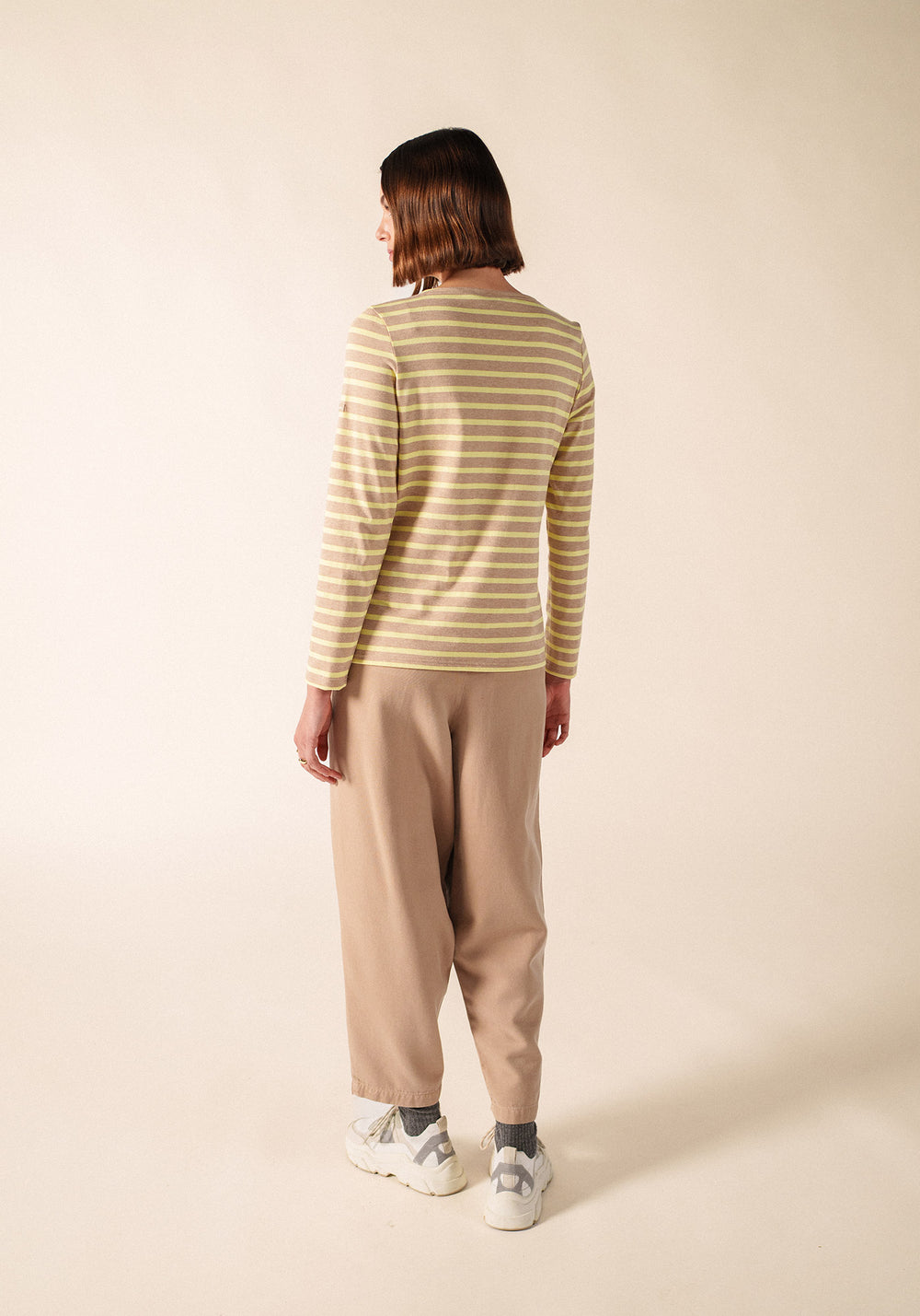 Minquidame Breton shirt (BEIGE CHINE/AUBE)