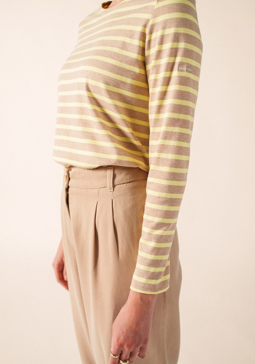 Minquidame Breton shirt (BEIGE CHINE/AUBE)