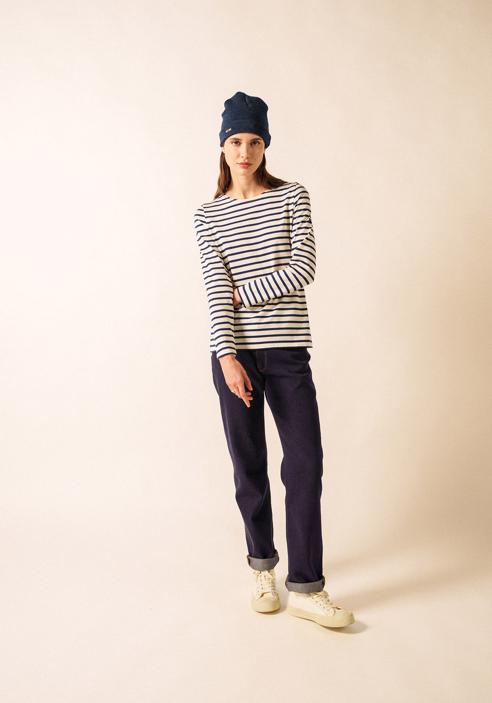 Minquidame Breton shirt (ECRU/MARINE)
