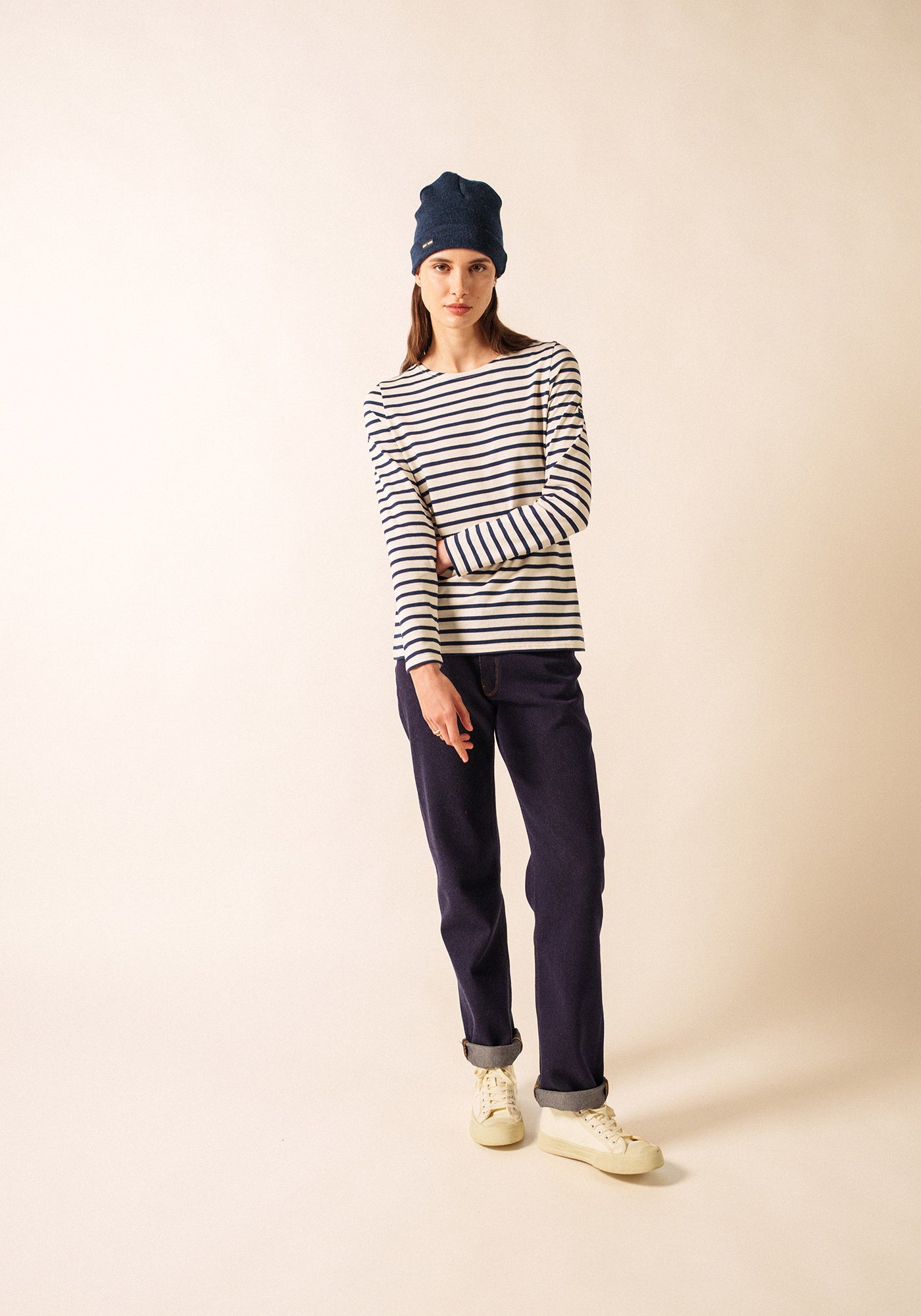 Minquidame Breton shirt (ECRU/MARINE)