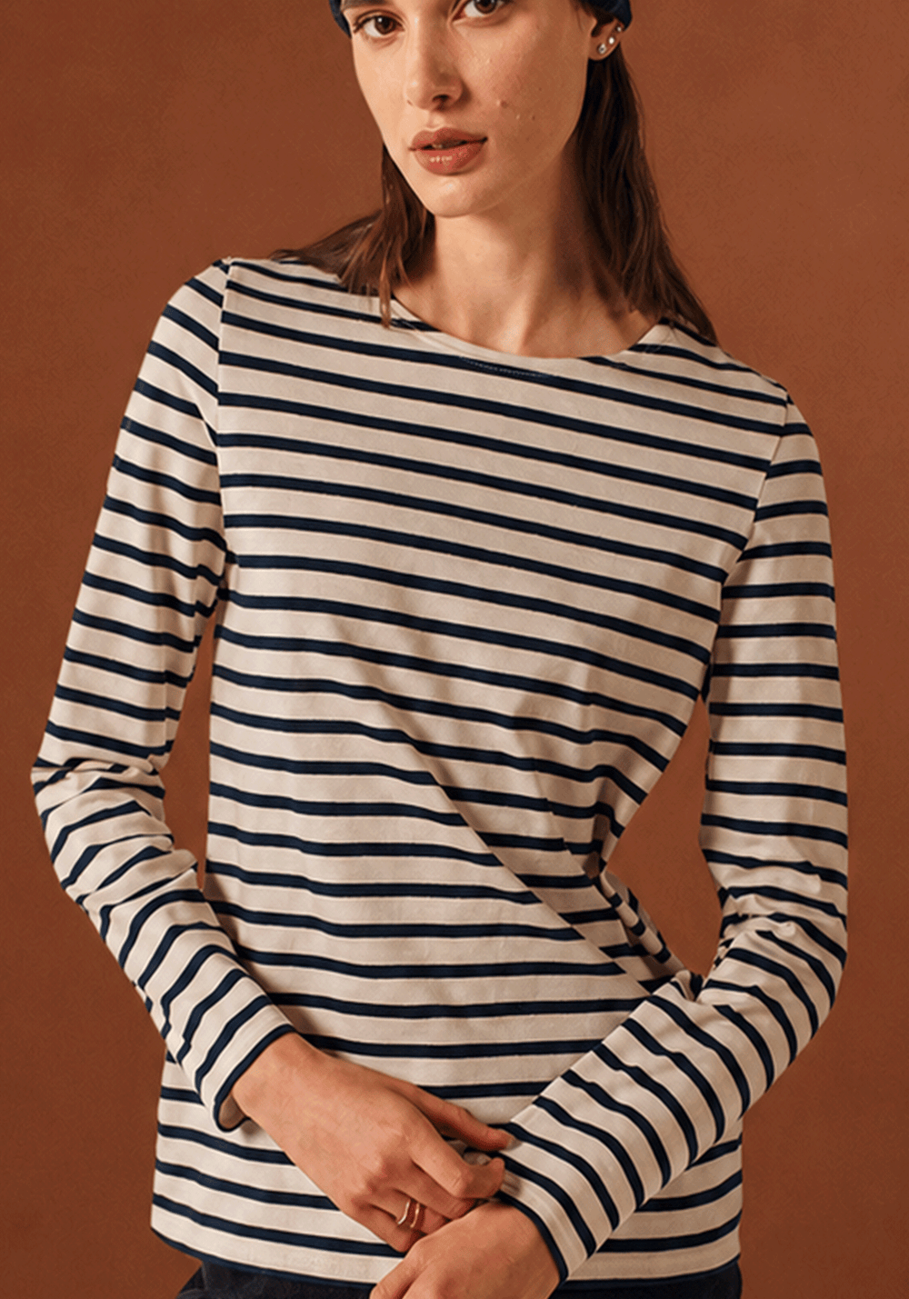 Minquidame Breton shirt (ECRU/MARINE)