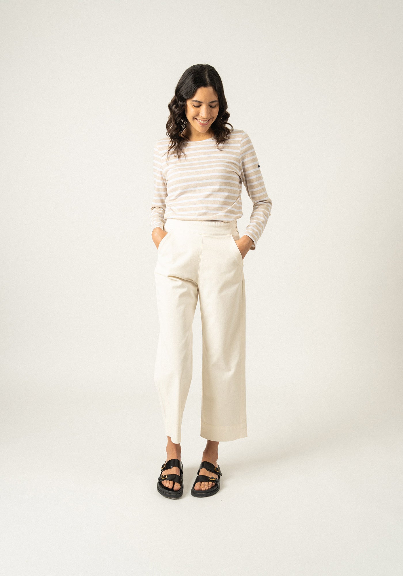 Minquidame Breton shirt (NATUREL/NEIGE)