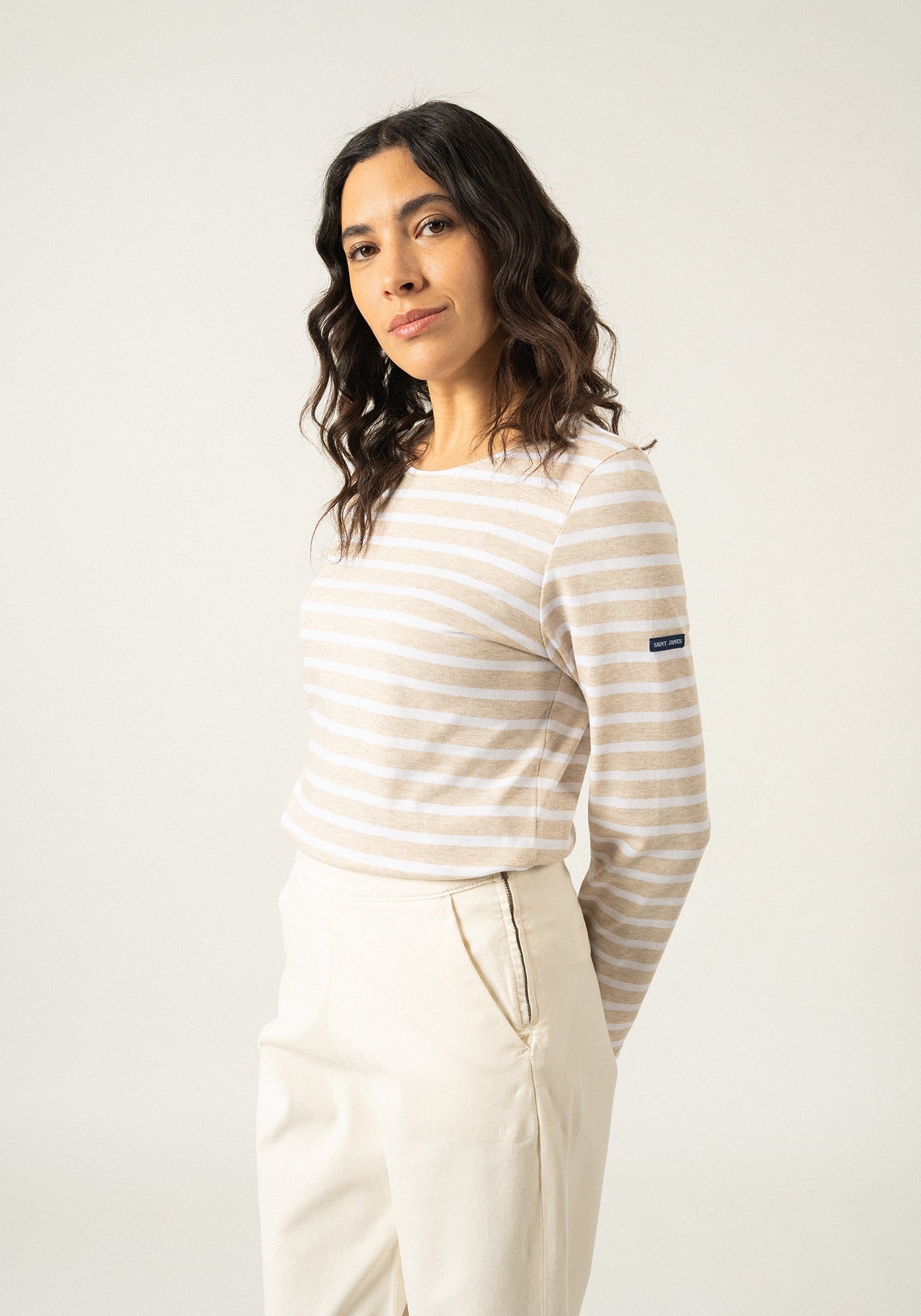 Minquidame Breton shirt (NATUREL/NEIGE)