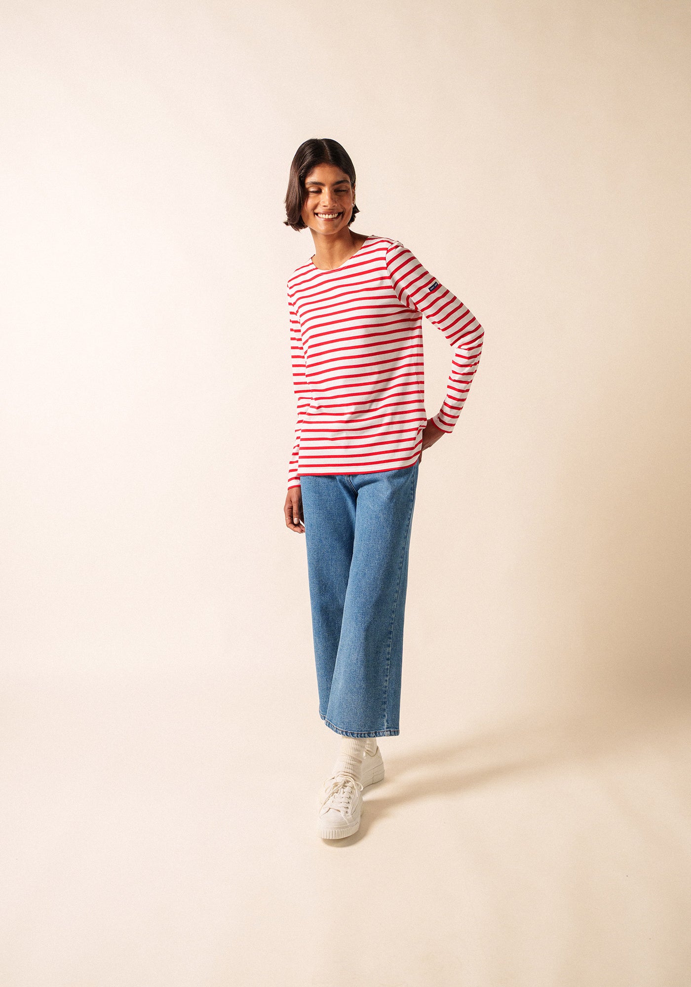 Minquidame Breton shirt (NEIGE/TULIPE)