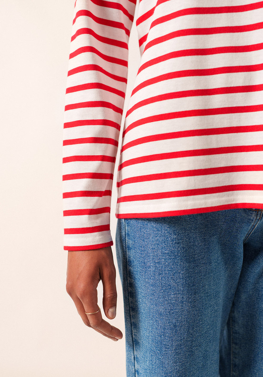 Minquidame Breton shirt (NEIGE/TULIPE)