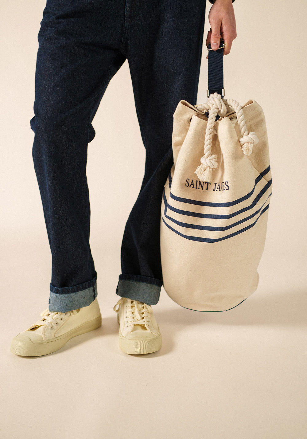 Duffle bag (ECRU/MARINE)