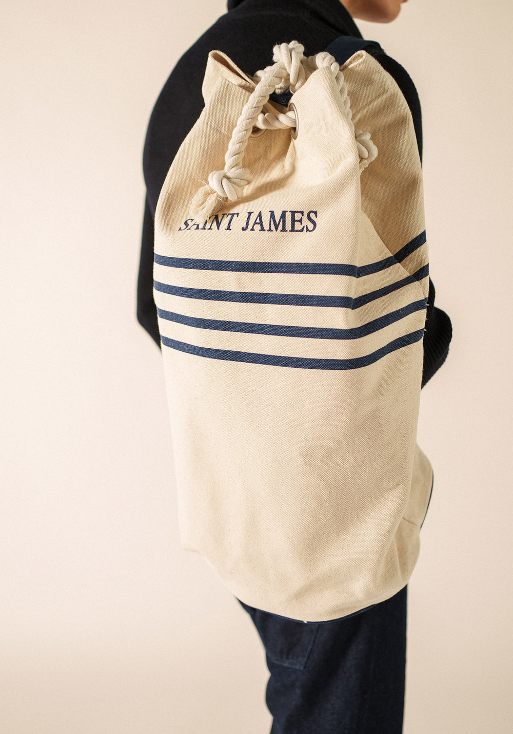 Duffle bag (ECRU/MARINE)