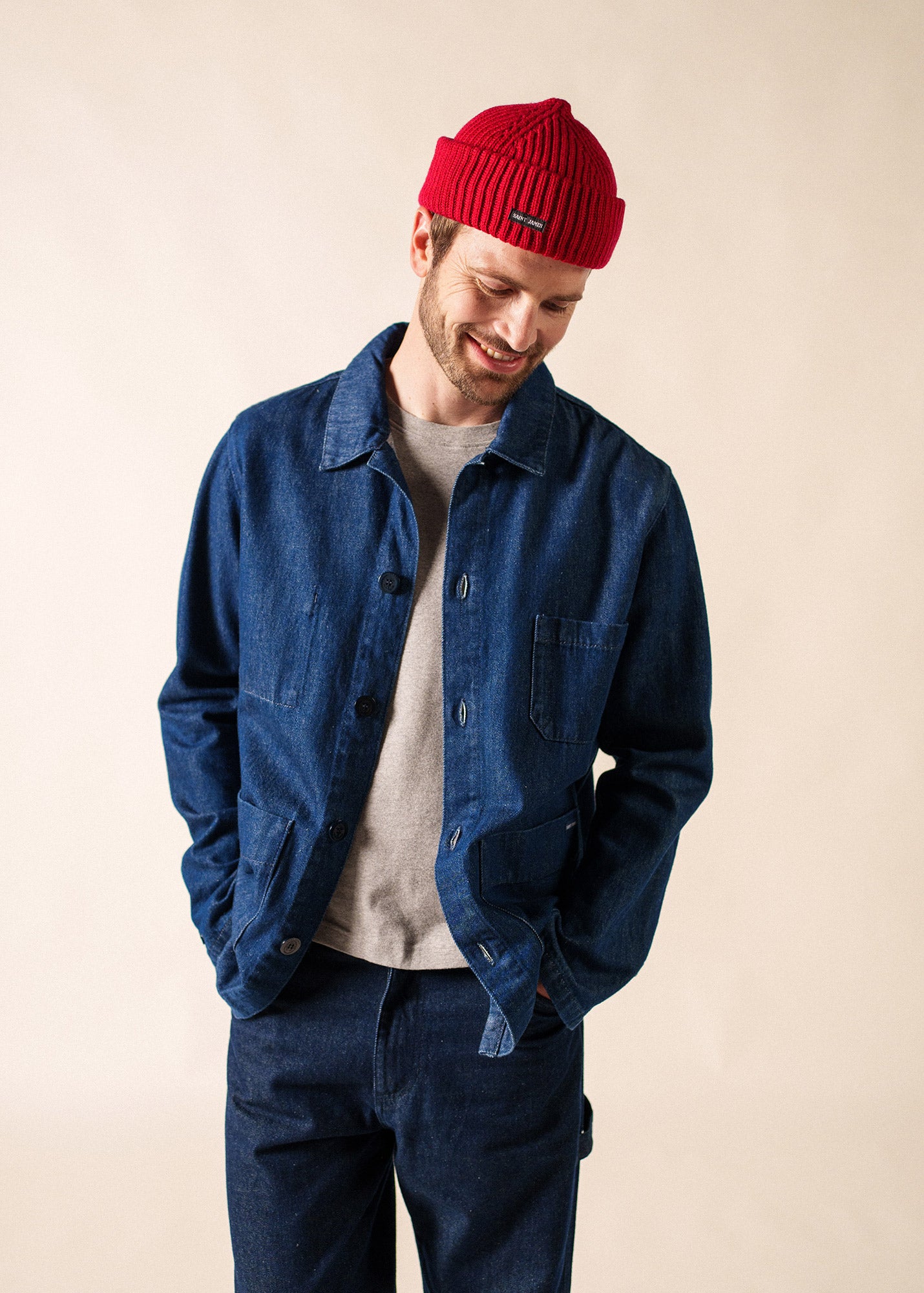 Voilure authentic peacoat in wool | SAINT JAMES Official website