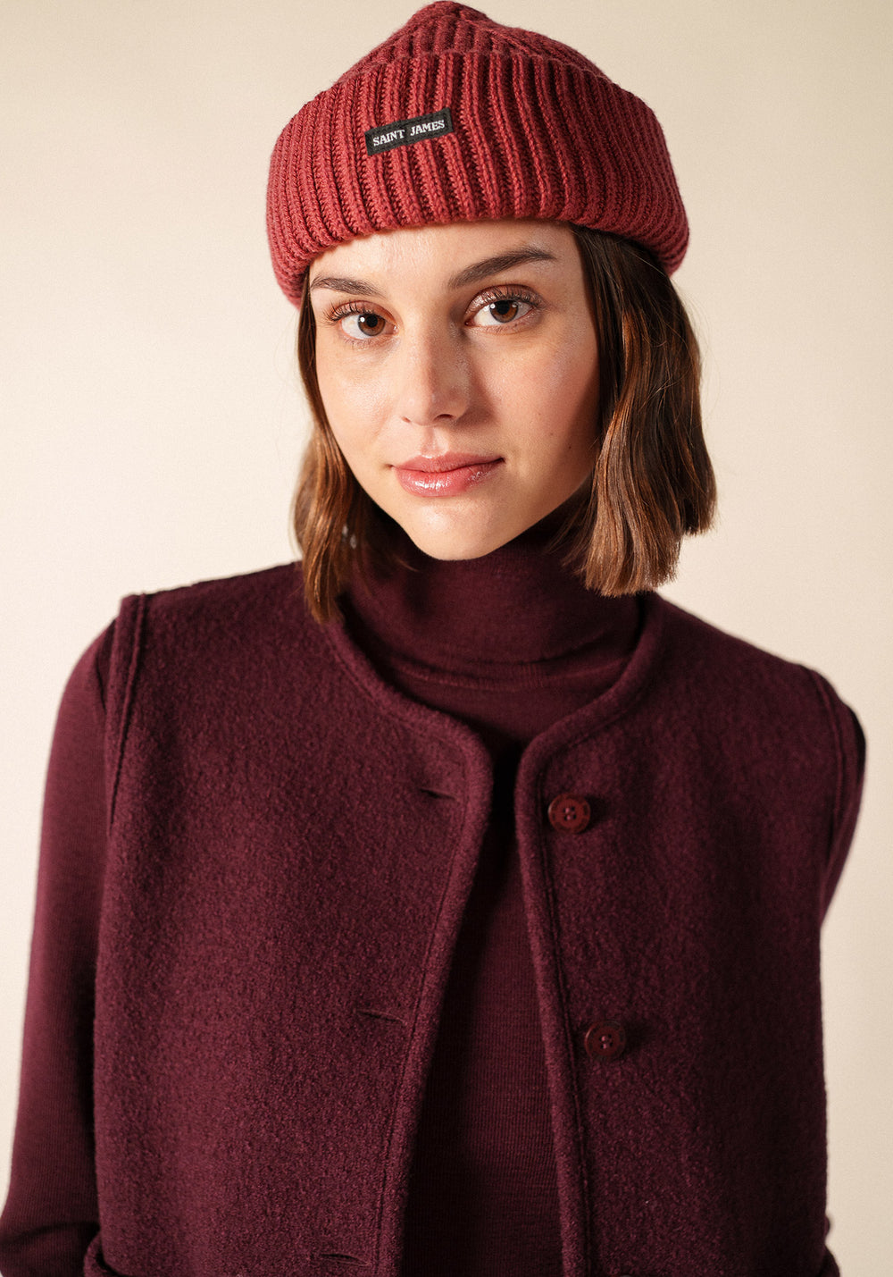 Miki Maille beanie (TERRACOTTA)