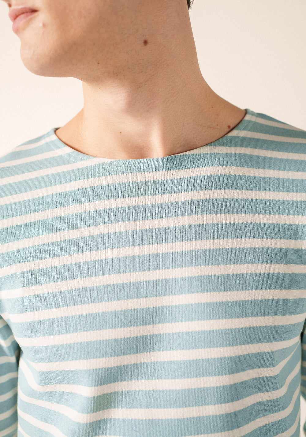 Méridien patches Breton shirt (NUANCE/NEIGE/NUANCE)