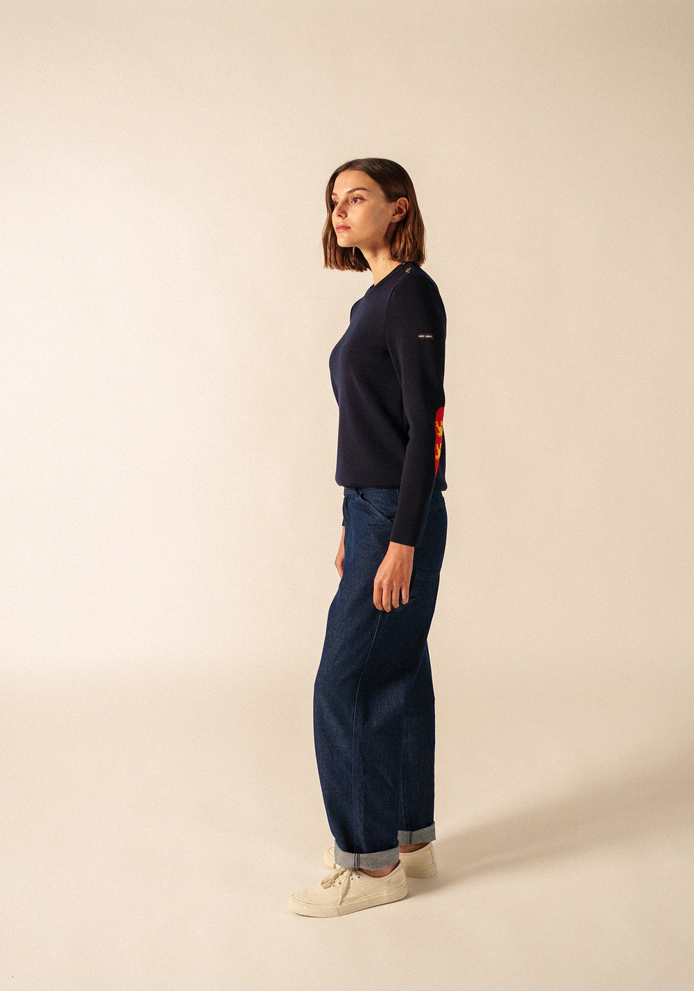 Brégançon Normandie jumper (NAVY/MULTICO)