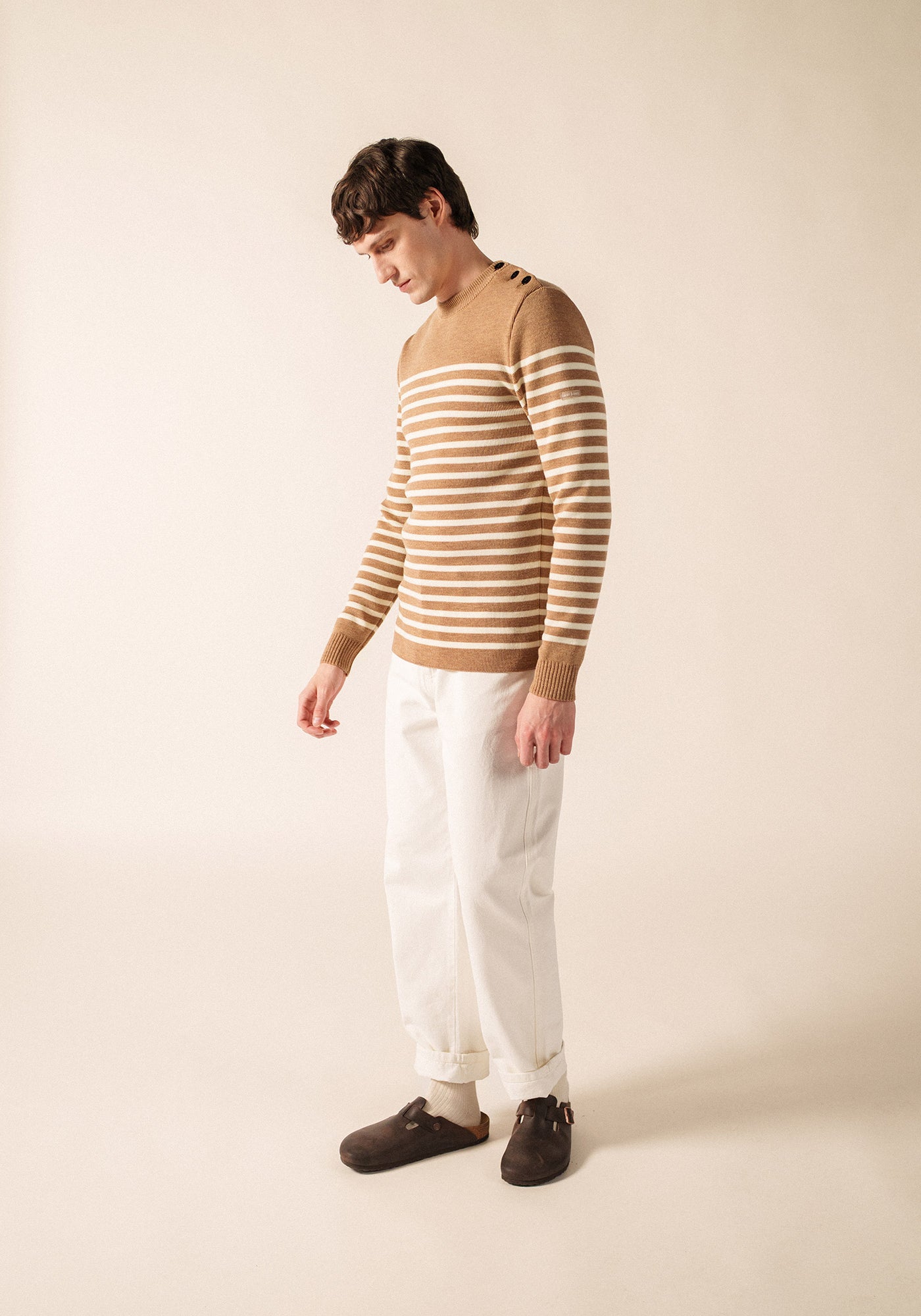 Rochefort sailor jumper (BEIGE FONCE/ECUME)