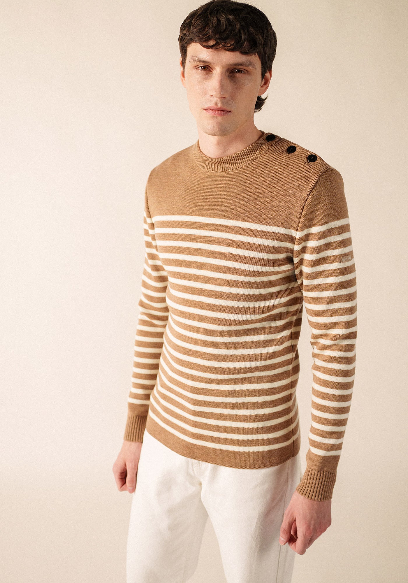 Rochefort sailor jumper (BEIGE FONCE/ECUME)