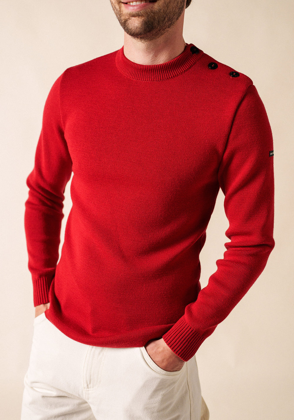 Rochefort sailor jumper - slim fit, in merino wool (MEDOC)