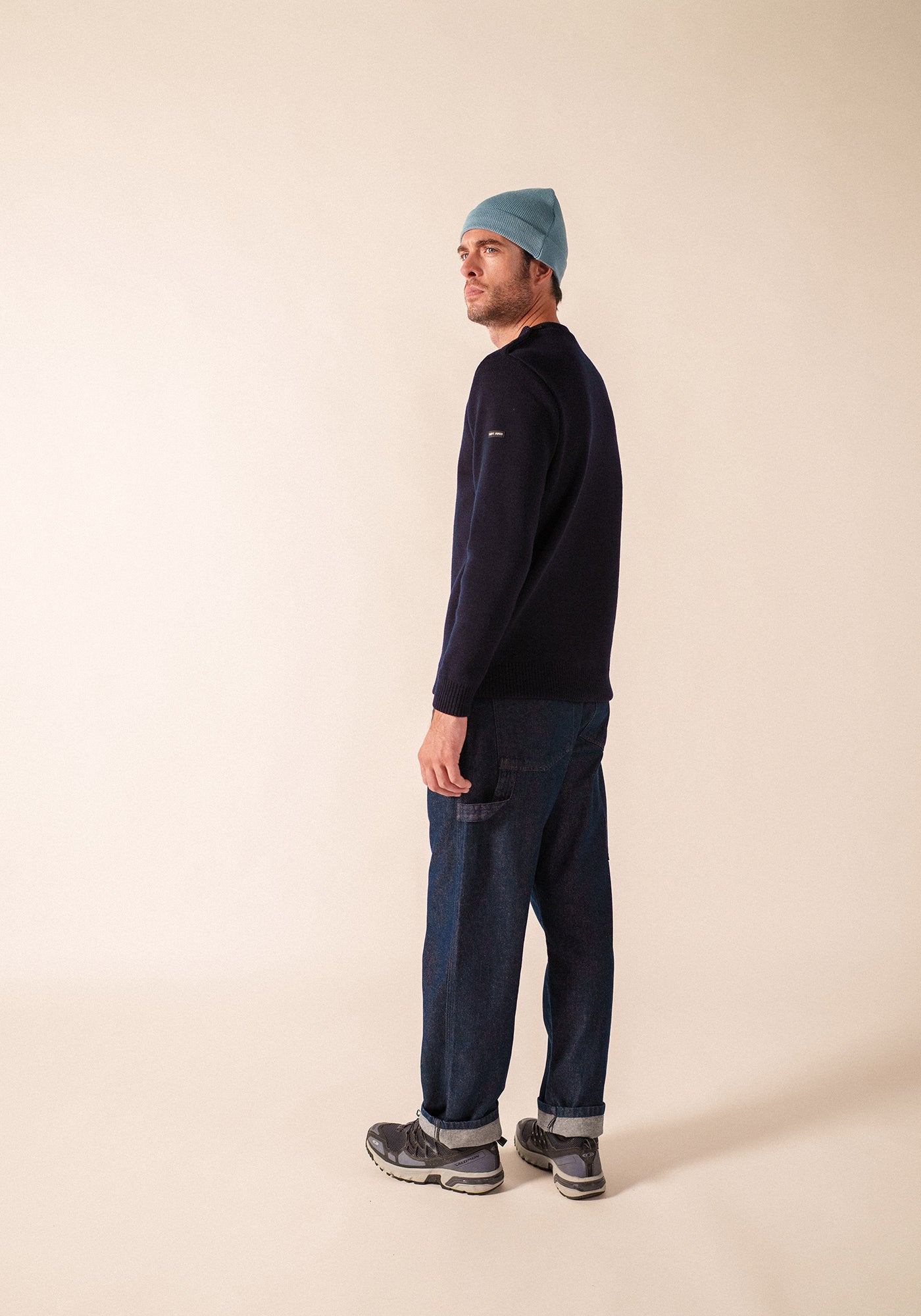 Marinier authentic sailor jumper - regular fit, in pure new wool (MARINE)