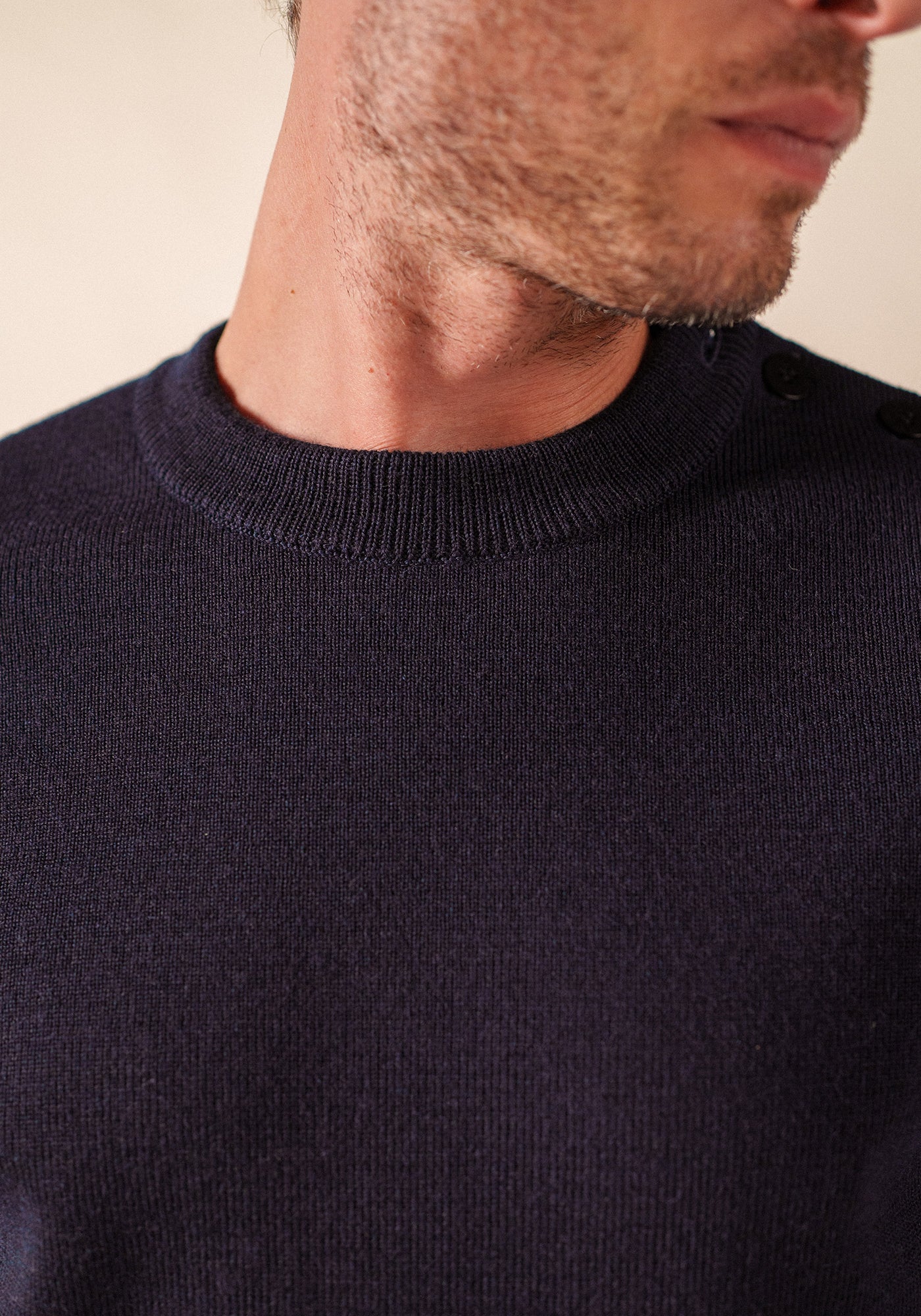 Marinier authentic sailor jumper - regular fit, in pure new wool (MARINE)