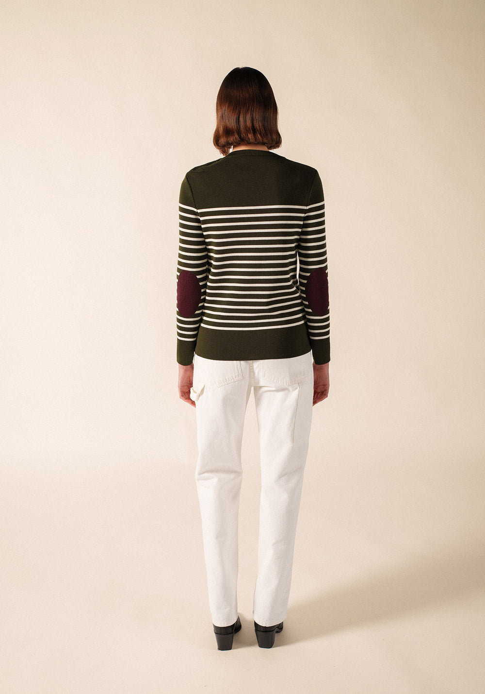 Brégançon Pop sailor jumper (LAND/BLANC/TWEED)