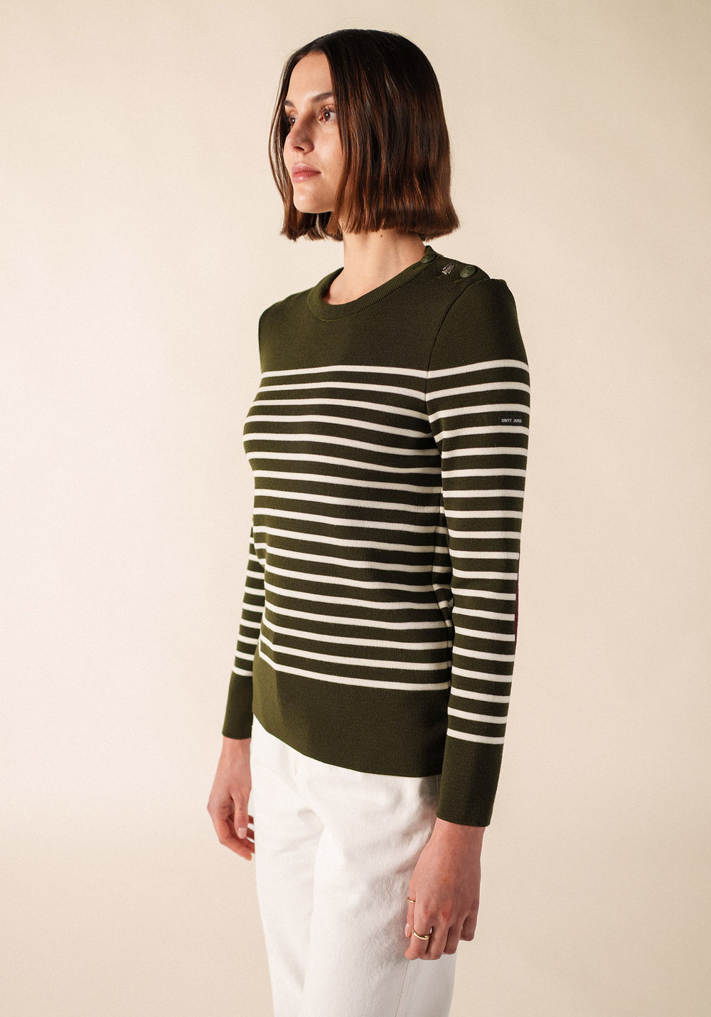Brégançon Pop sailor jumper (LAND/BLANC/TWEED)