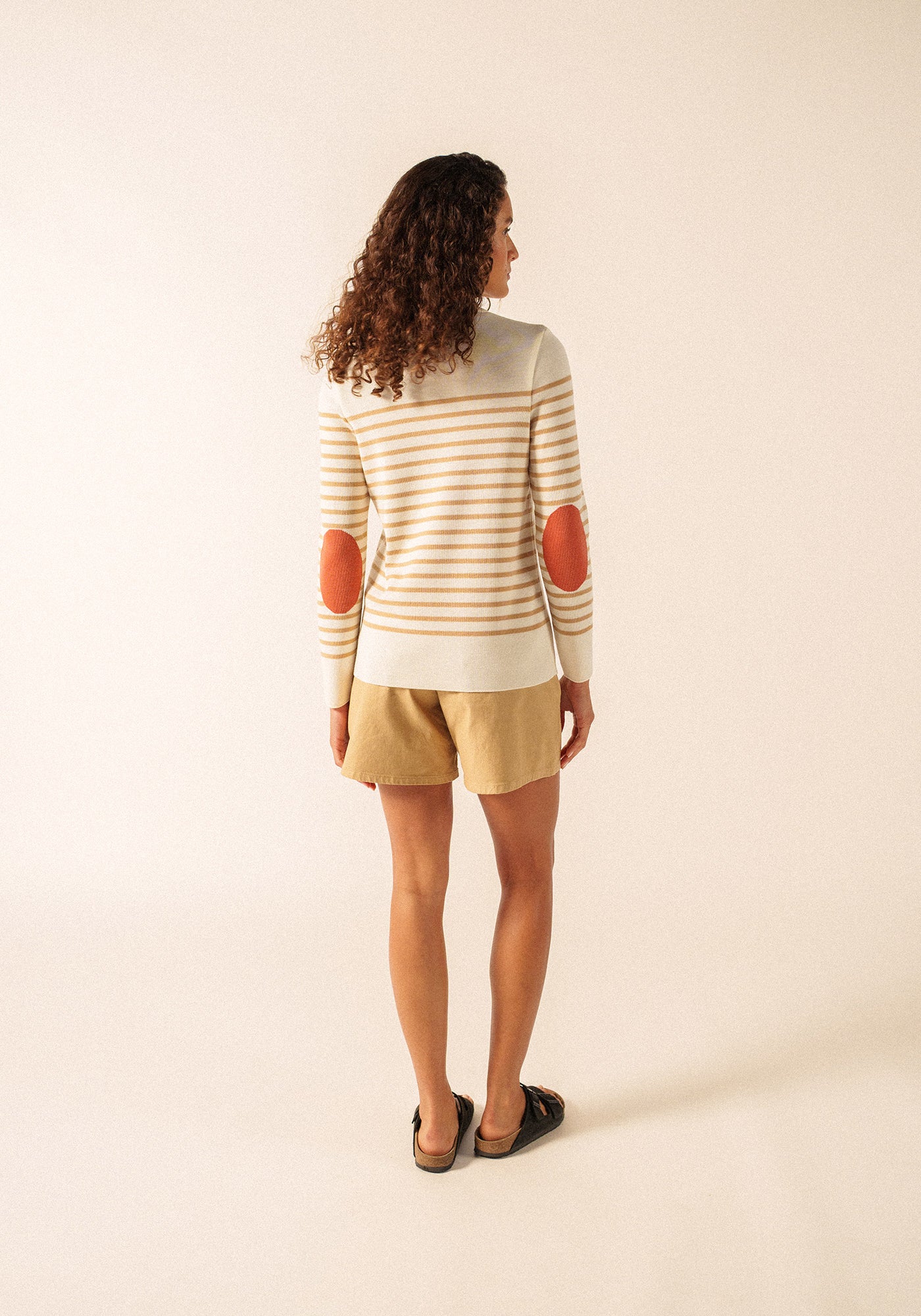 Brégançon Pop sailor jumper (BLANC/TOILE/ARGILE)