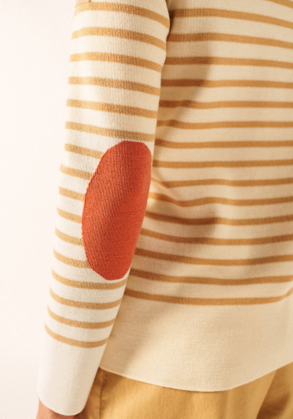 Brégançon Pop sailor jumper (BLANC/TOILE/ARGILE)