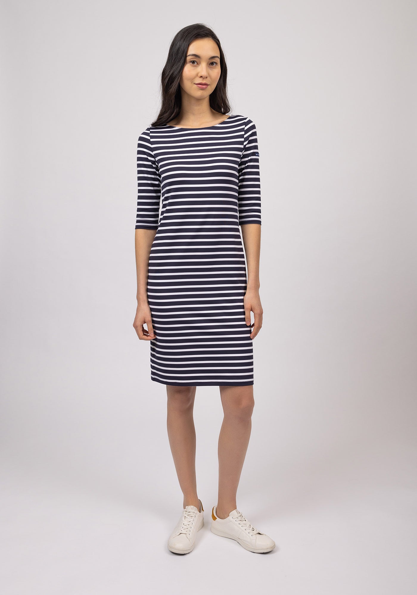 Propriano dress (NAVY/NEIGE)