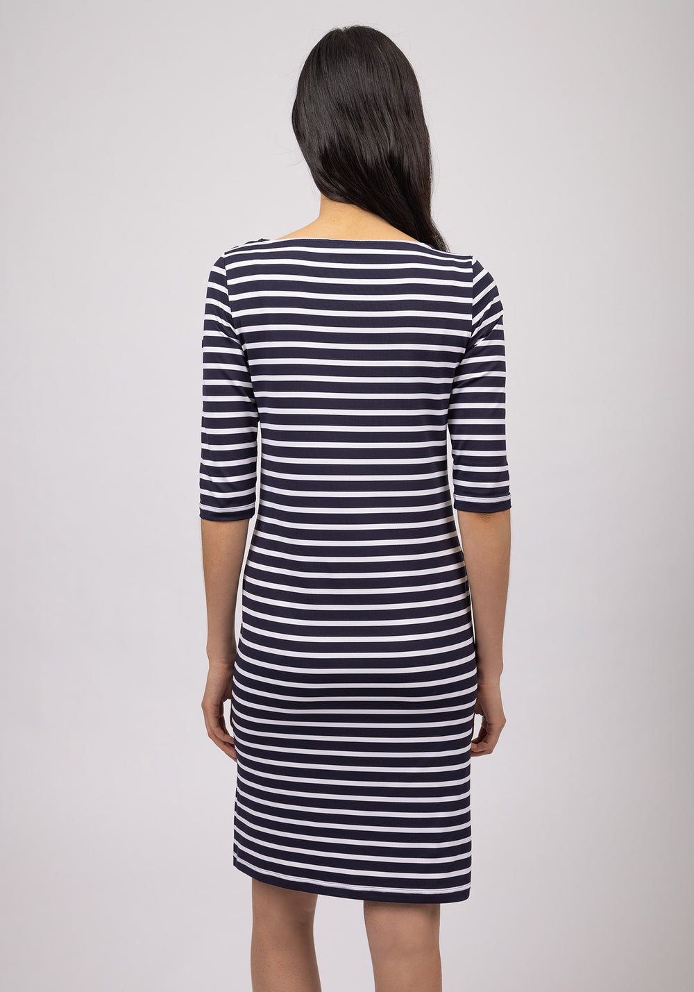 Propriano dress (NAVY/NEIGE)