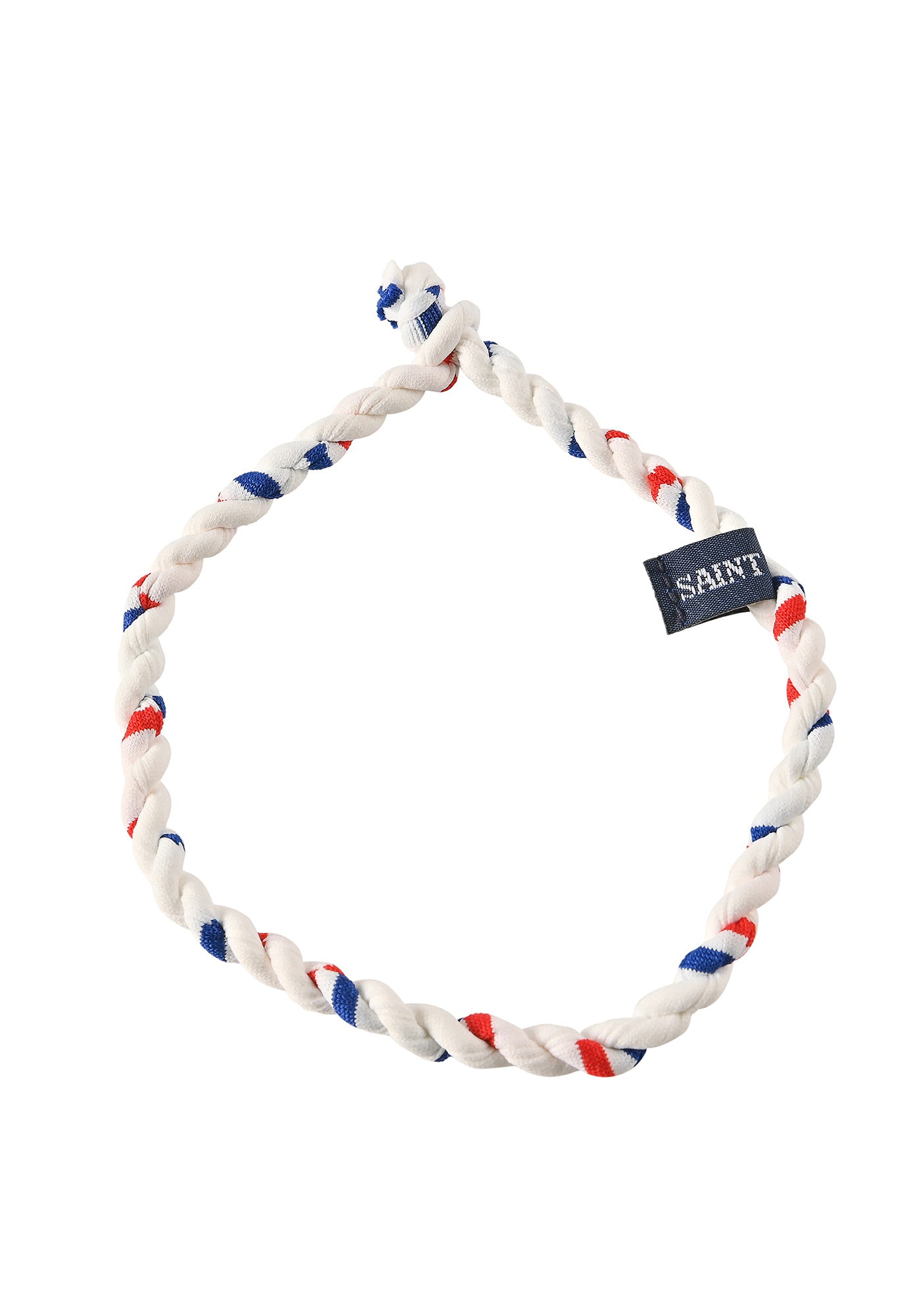 ECOLO tricolour bracelet - in recycled fabric (NEIG/GITAN/TULIPE)