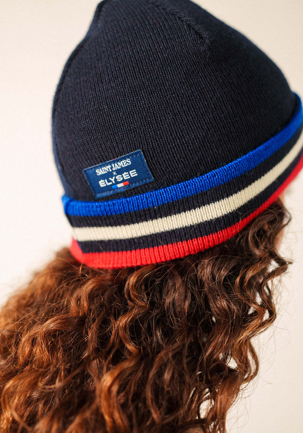 Tricolour beanie x l'Elysée (MARINE)