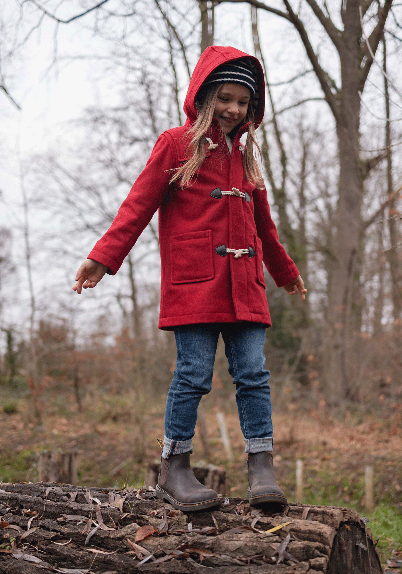 St Malo duffle-coat (ROUGE)