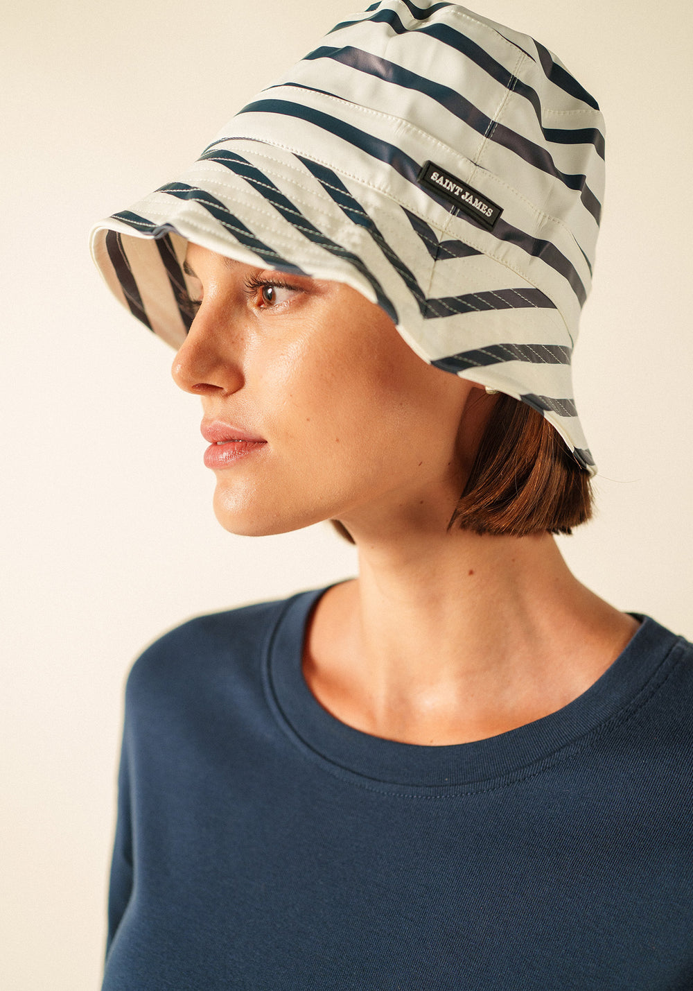 Rain bucket hat (RAYE ECUME/MARINE)