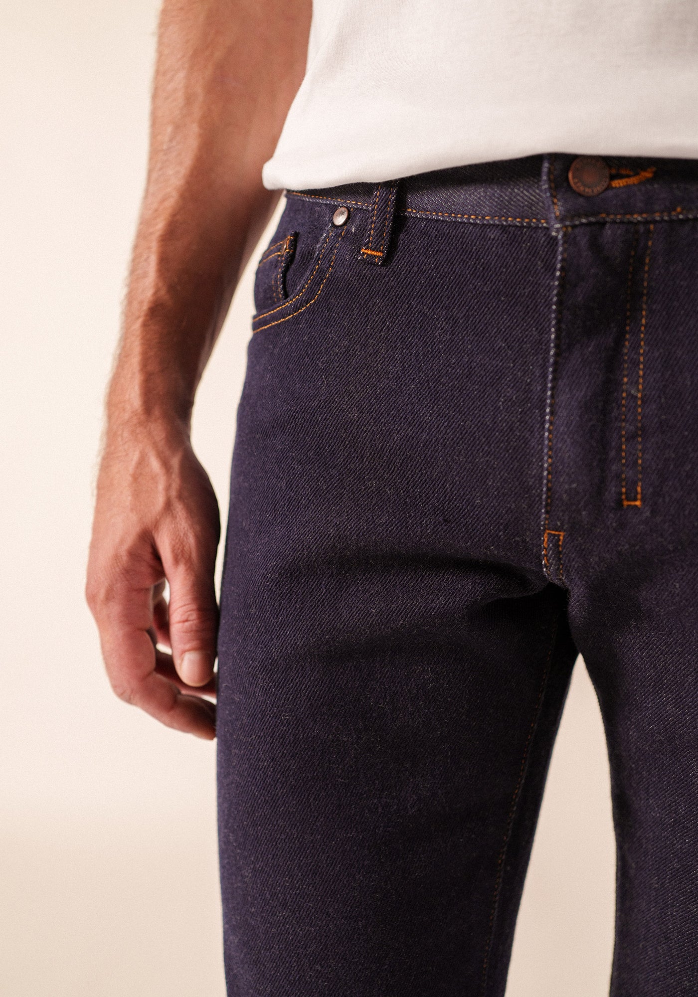 Alphone Mérinos jeans x Atelier Tuffery (MARINE)