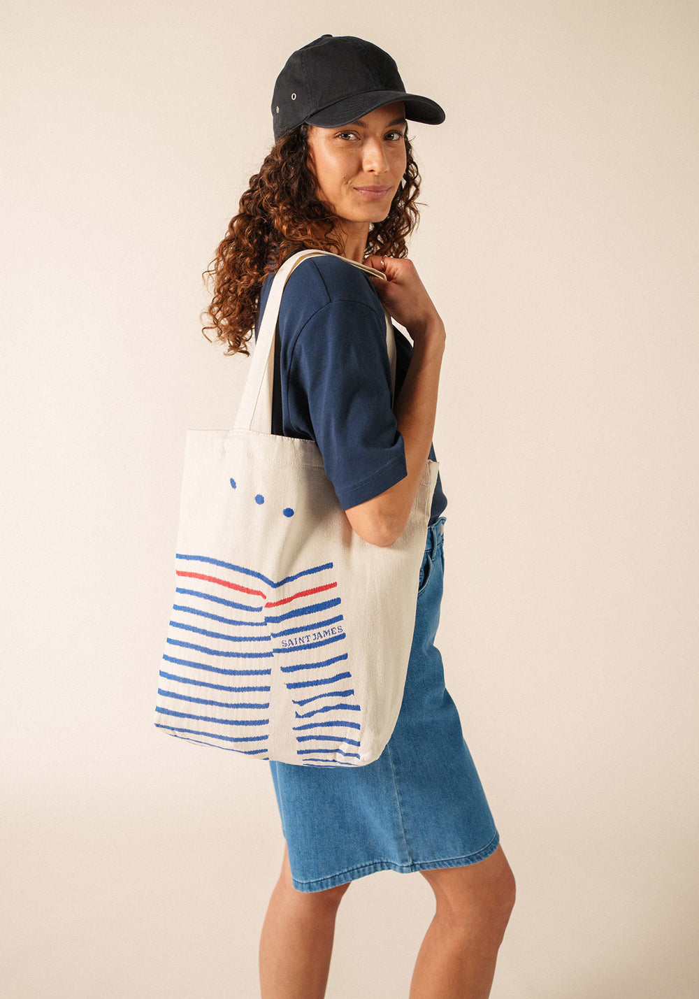 Pull tote bag (ECRU/GITANE)