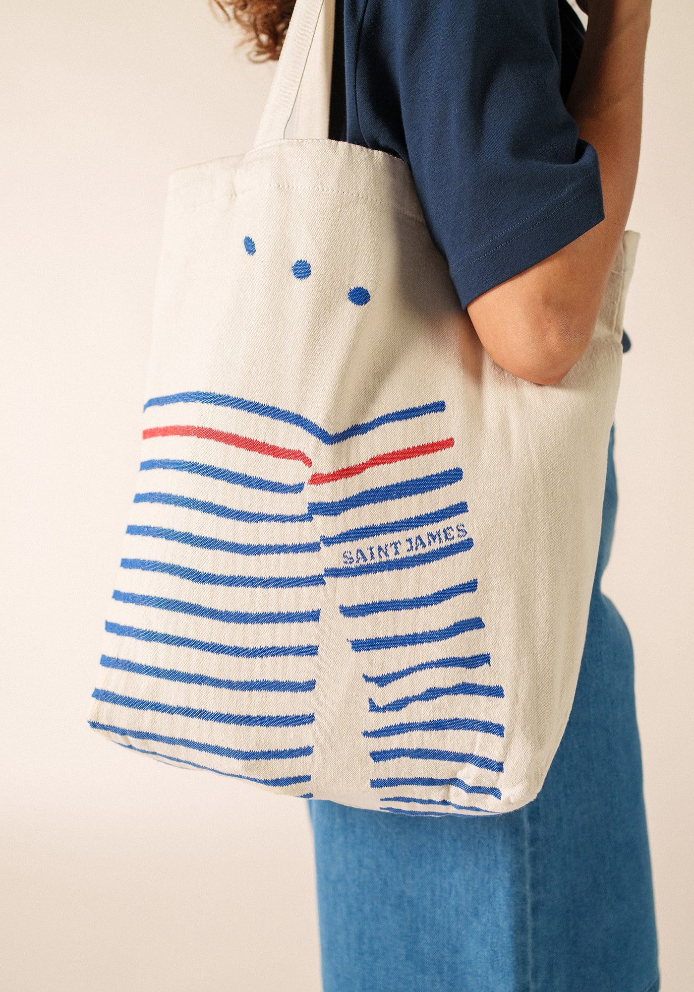 Pull tote bag (ECRU/GITANE)