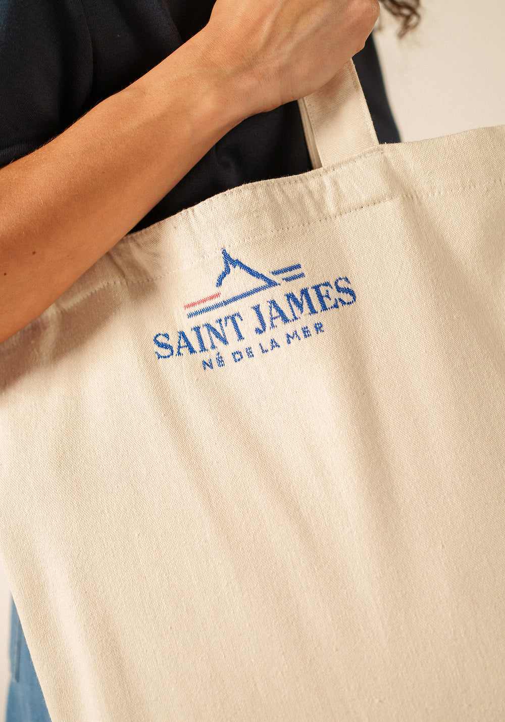 Pull tote bag (ECRU/GITANE)