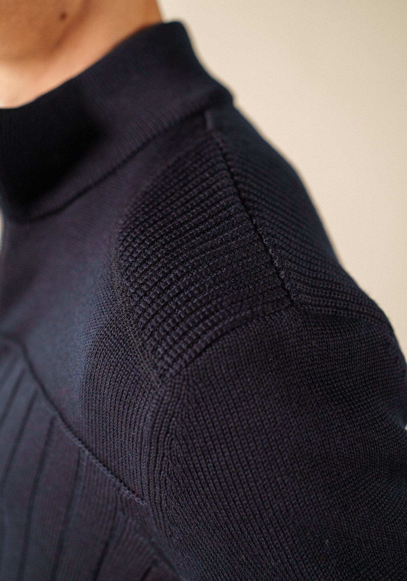 Calypso Réédit cardigan (NAVY/BLANC)