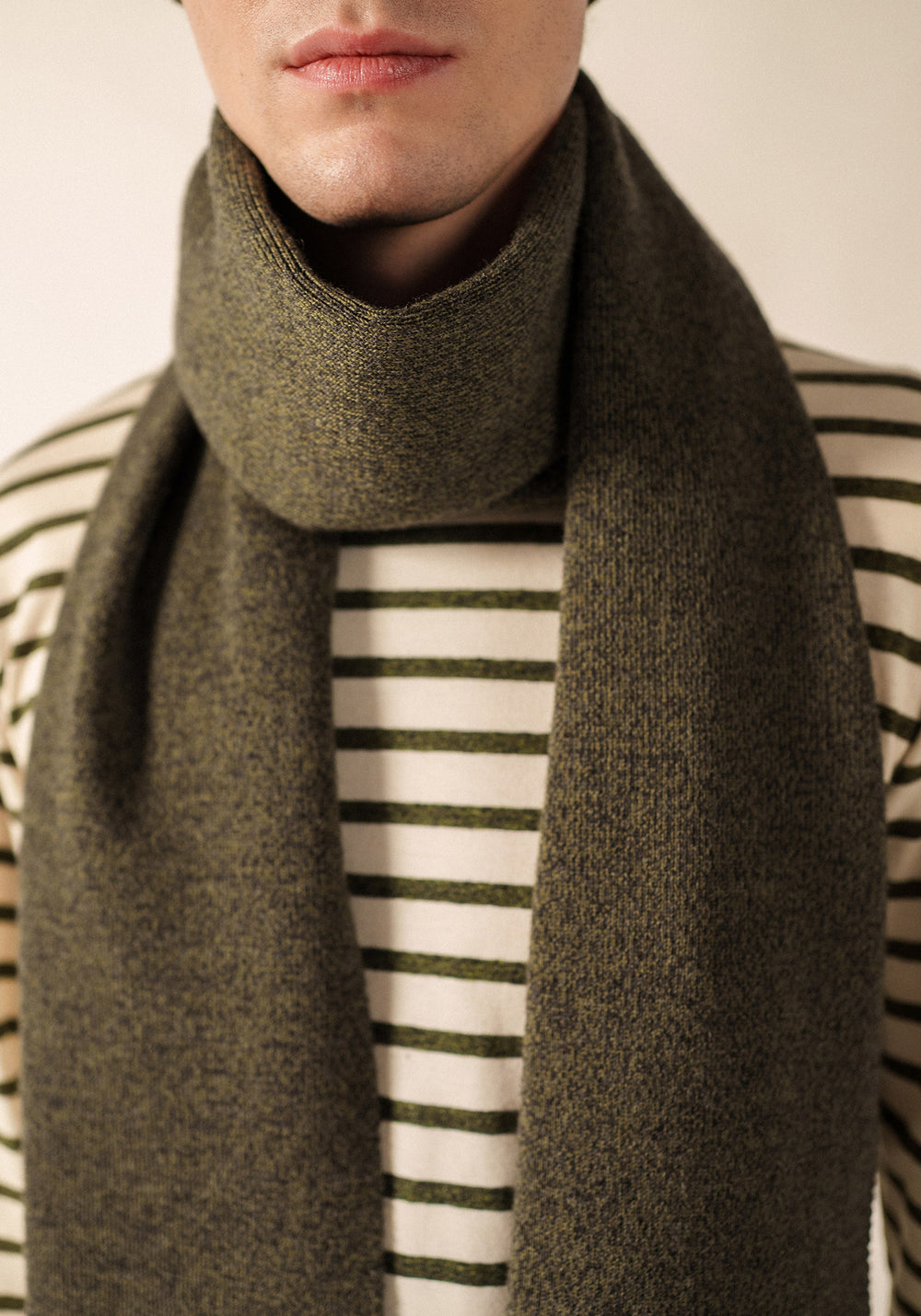 Bréauté scarf (GRIS/FOUGERE)